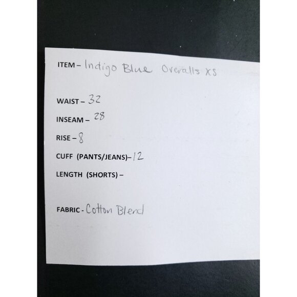 Indigo Blue Maternity Overalls Women's Size XS - Picture 9 of 10